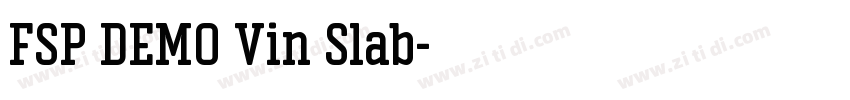 FSP DEMO Vin Slab字体转换 FSP DEMO Vin Slab字体转换